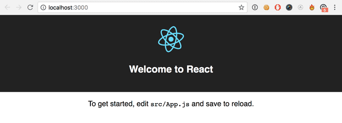 create-react-app running out of the box